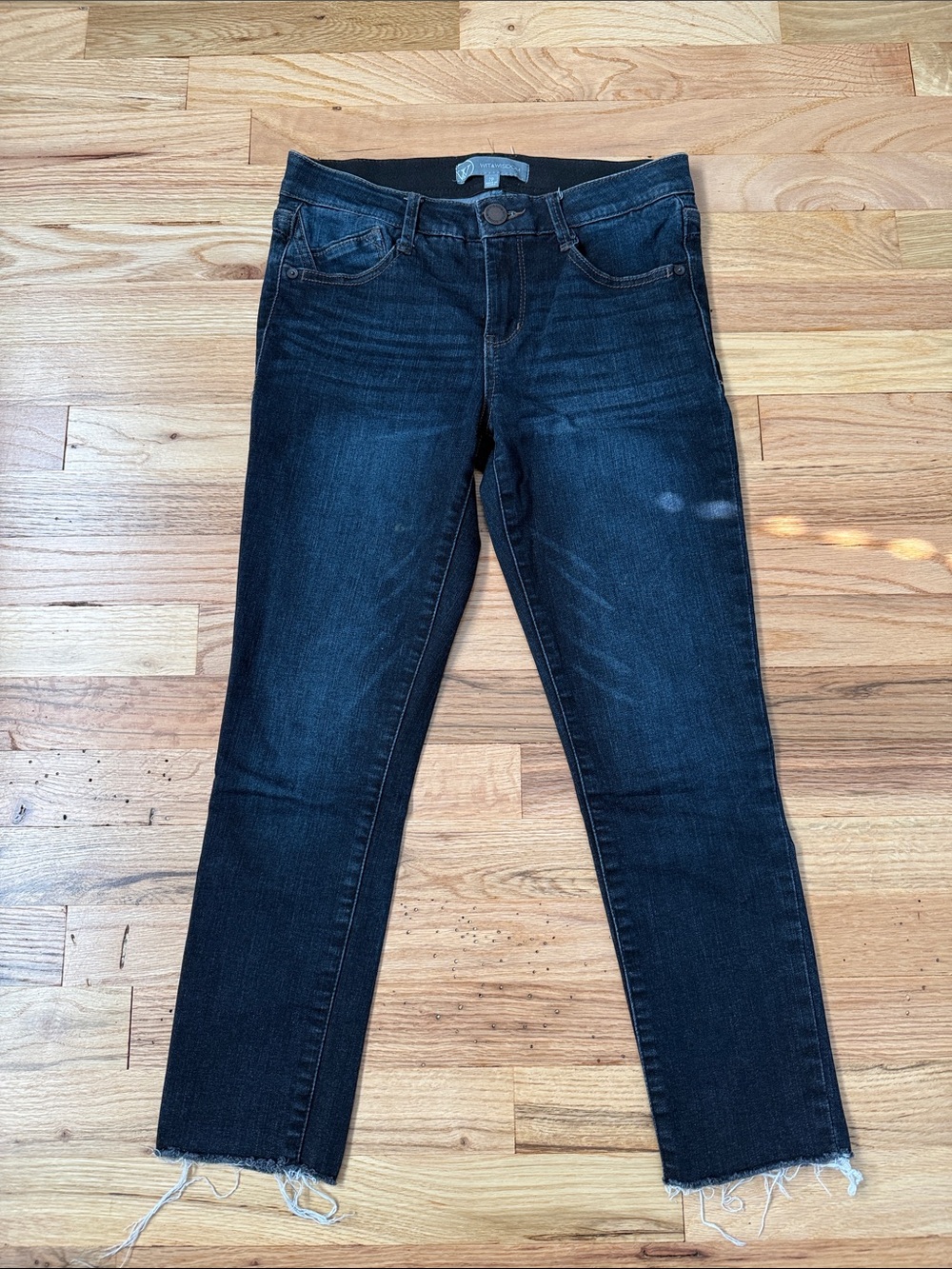 Wit & Wisdom Dark Blue Ankle Crop Jeans